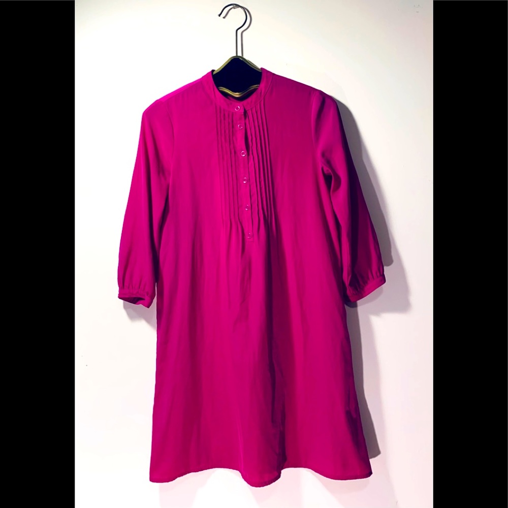 Gap shirtdress purplish silky